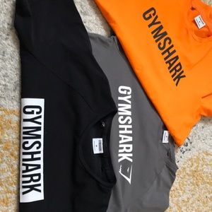Set of 3 gym shark T-shirts size med
